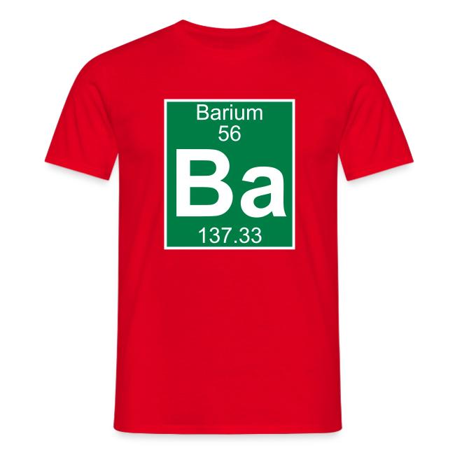 Barium (Ba) (element 56) - Mens T-Shirt 